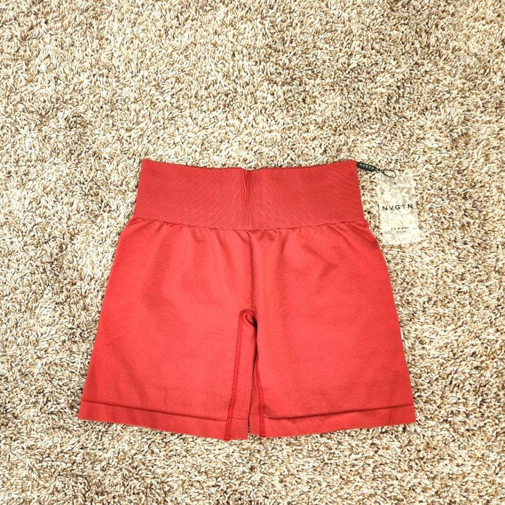 NVGTN Carmine Solid Seamless Shorts Small